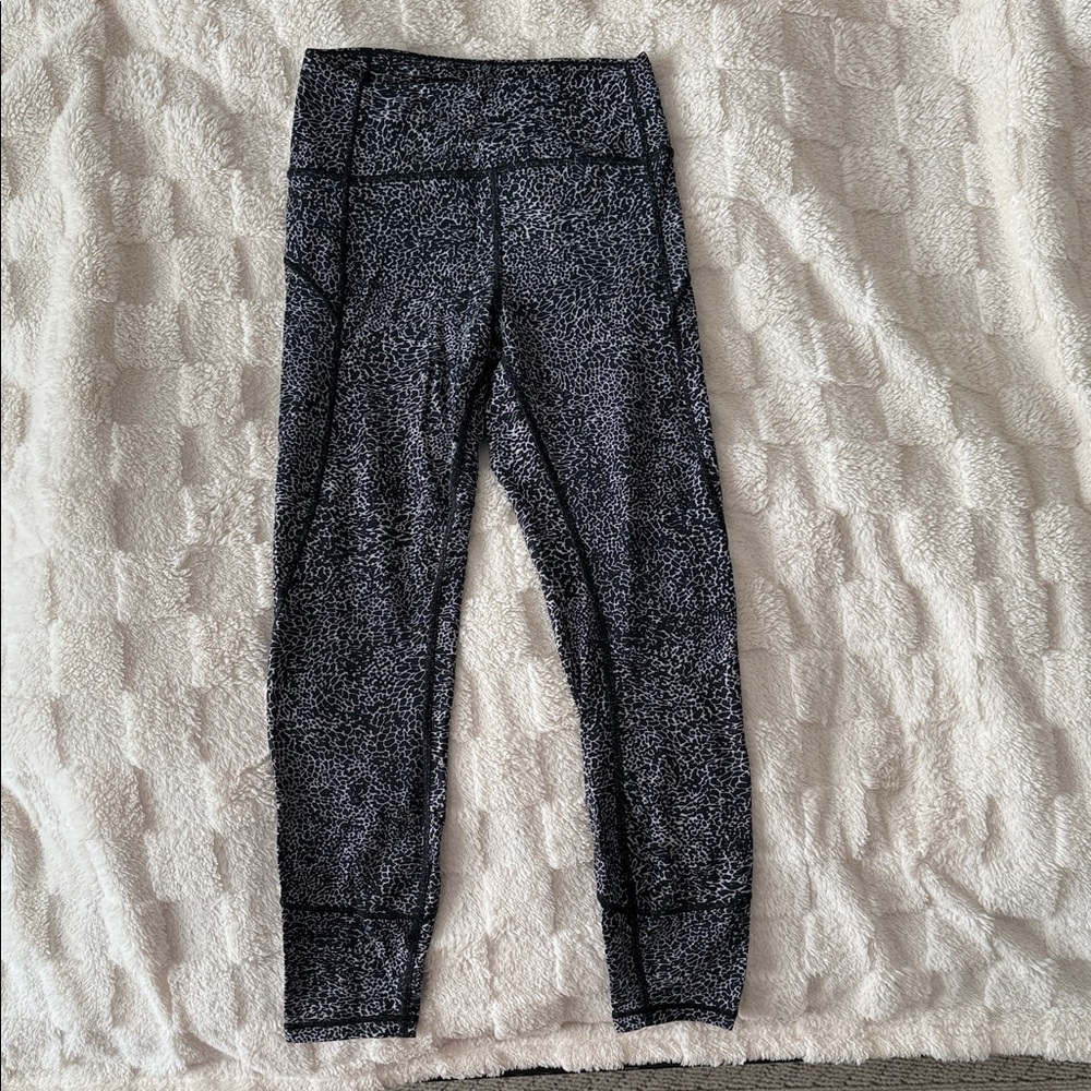 Lululemon Athletica Speckled Black Leggings